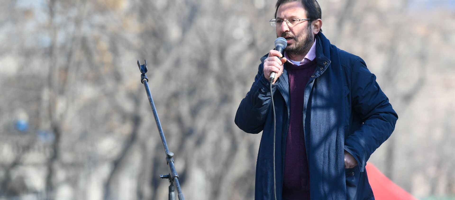 Речь Гегама Манукяна во время митинга оппозиции на проспекте Баграмяна (27 февраля 2021). Еревaн - Sputnik Армения, 1920, 10.03.2021