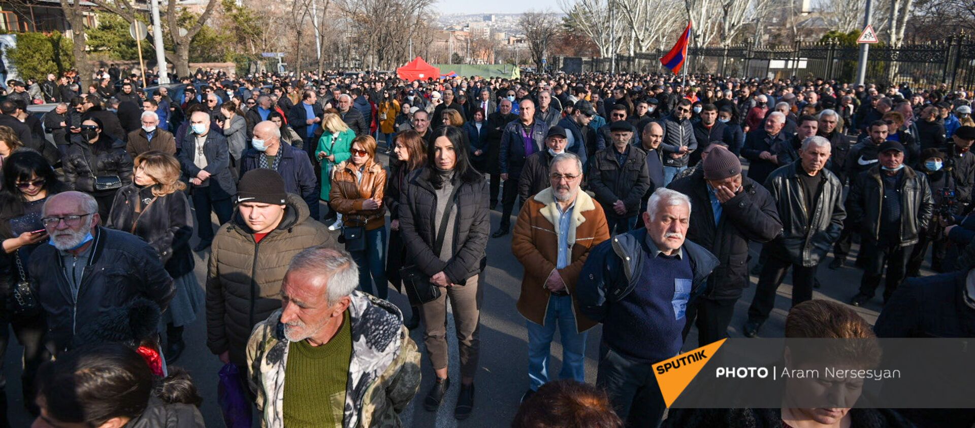 Митинг оппозиции на проспекте Баграмяна (27 февраля 2021). Еревaн - Sputnik Армения, 1920, 28.02.2021