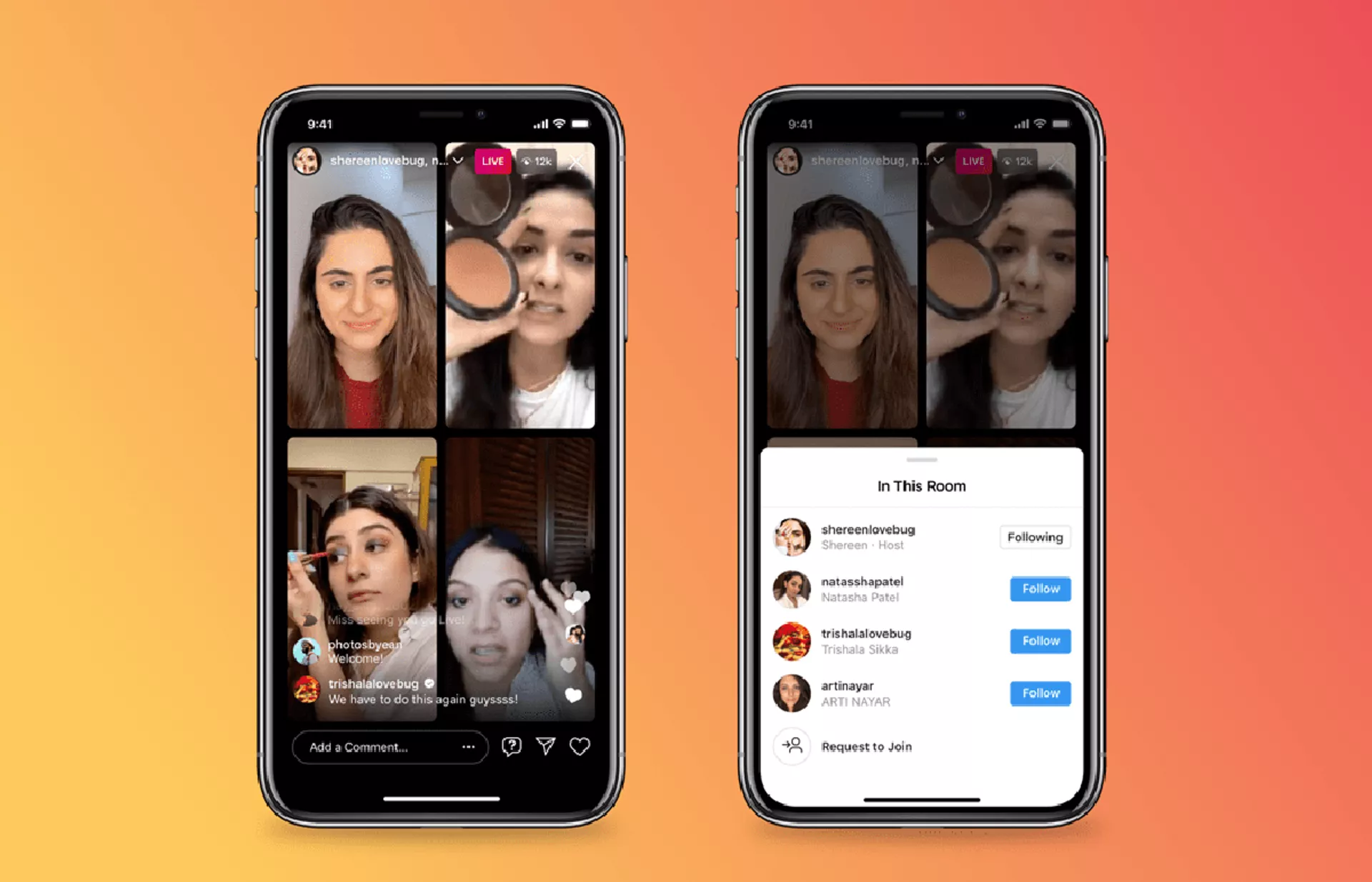 Instagram представил «комнаты» для прямых эфиров до четырех человек Instagram представил «комнаты» для прямых эфиров до четырех человек - Sputnik Армения, 1920, 04.03.2021