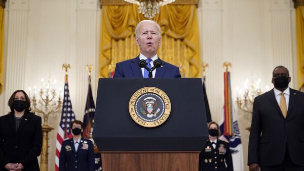 Президент Джо Байден выступает на мероприятии, посвященном Международному женскому дню (8 марта 2021). Вашингтон - Sputnik Արմենիա