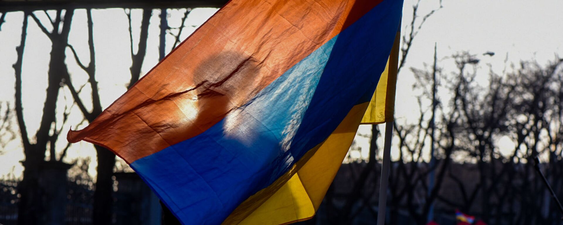 Вазген Манукян за флагом на митинге оппозиции (9 марта 2021). Еревaн - Sputnik Армения, 1920, 09.03.2021