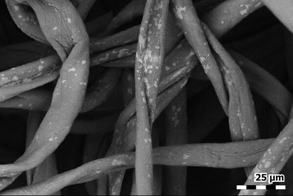 Вид на волокна маски под микроскопом - Sputnik Армения