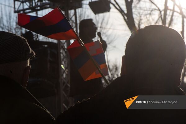 Гегам Манукян выступает на митинге оппозиции (9 марта 2021). Еревaн - Sputnik Армения