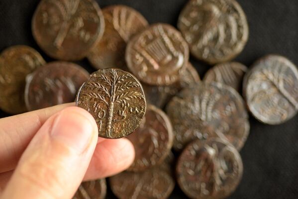 Древние израильские монеты, найденные в Иудейской пустыне - Sputnik Армения