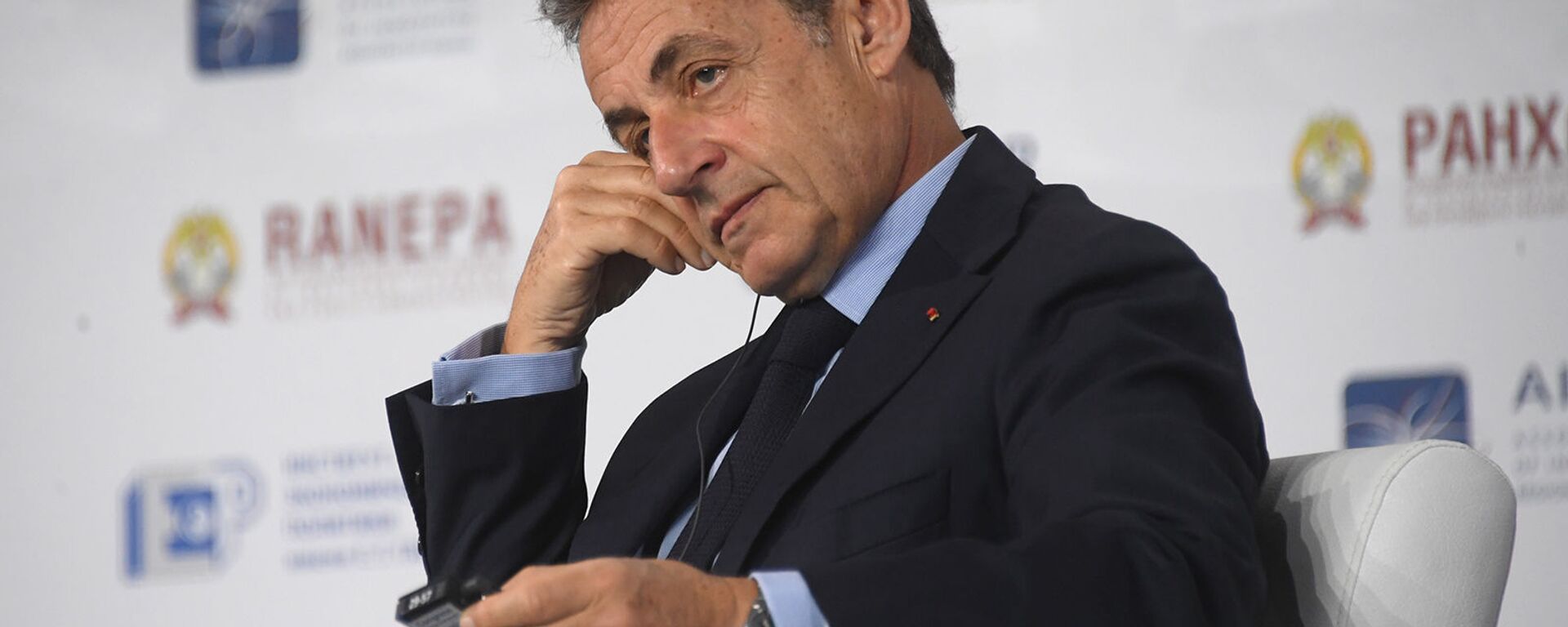 Экс-президент Франции Николя Саркози на XI Гайдаровском форуме (16 января 2020). Москвa - Sputnik Армения, 1920, 13.12.2021