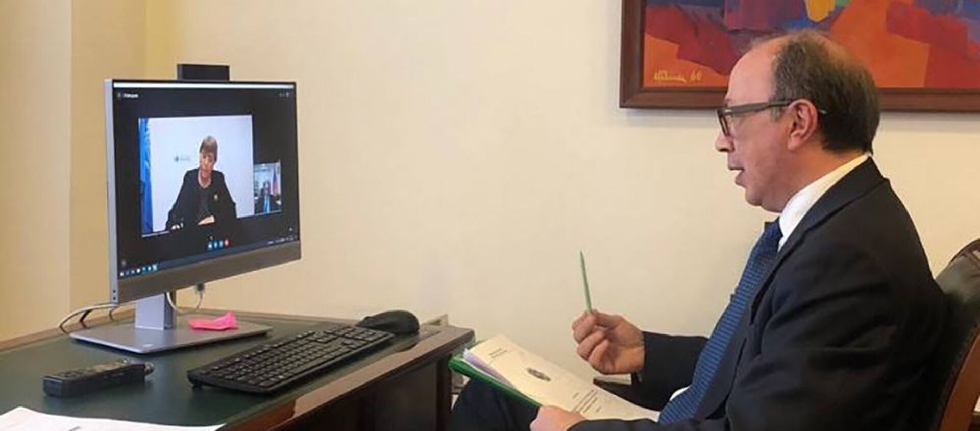 Видео разговор министра иностранных дел Ара Айвазяна с верховным комиссаром ООН по правам человека Мишель Бачелет  - Sputnik Արմենիա, 1920, 19.03.2021