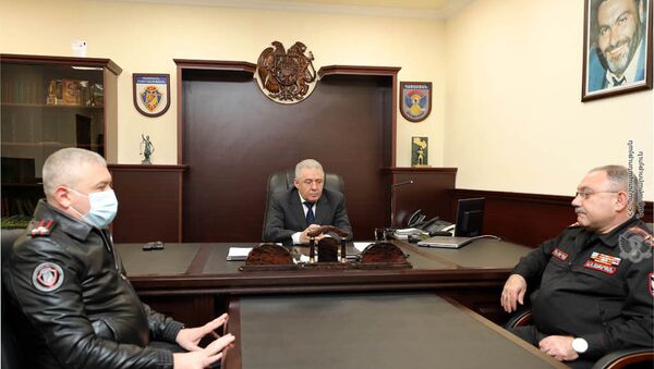 Министр обороны Вагаршак Арутюнян посетил военную полицию МО РА (23 марта 2021). Еревaн - Sputnik Արմենիա