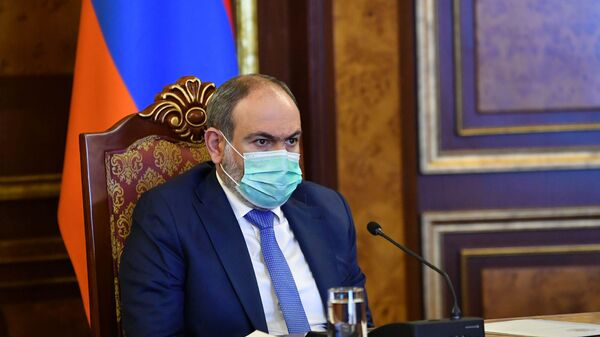 Никол Пашинян на заседании комиссии по предотвращению распространения коронавируса в Армении (29 марта 2021). Еревaн - Sputnik Արմենիա