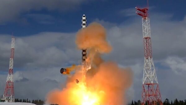 Запуск межконтинентальной баллистической ракеты Сармат - Sputnik Армения