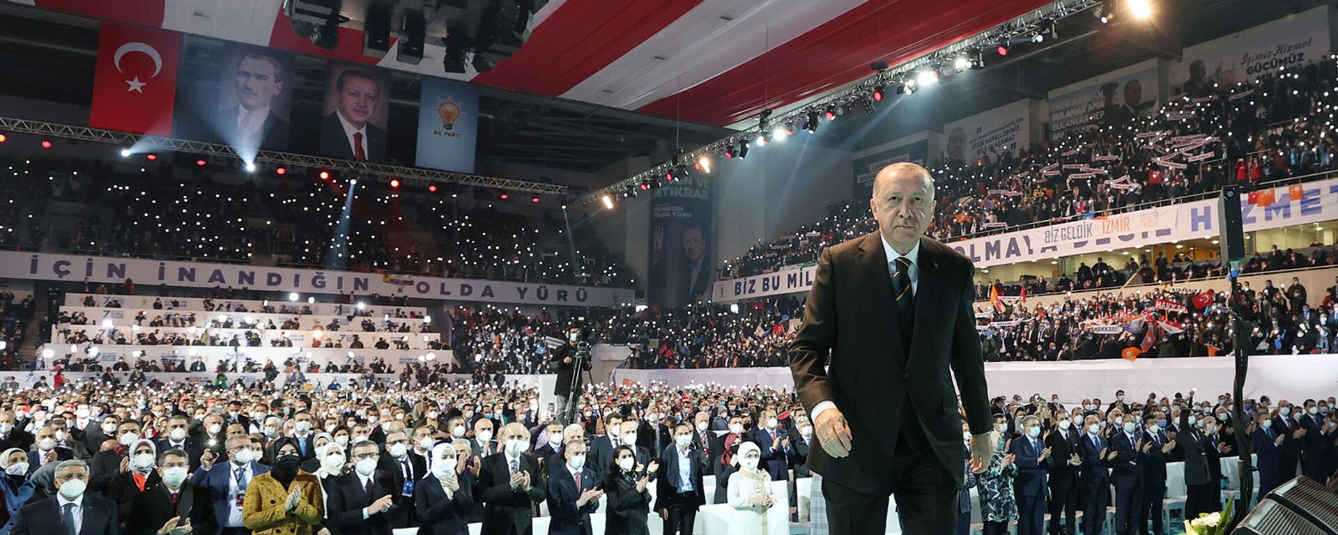 Президент Турции Тайип Эрдоган на Большом съезде своей правящей партии AK (24 марта 2021). Анкара - Sputnik Արմենիա, 1920, 08.04.2021