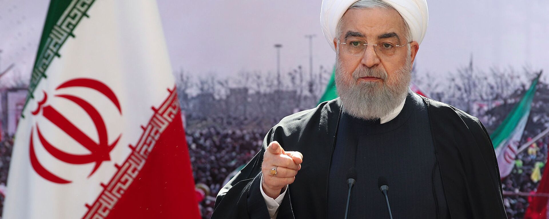 Президент Ирана Хасан Роухани обращается к нации с телевизионной речью (10 февраля 2021). Тегеран - Sputnik Արմենիա, 1920, 07.04.2021