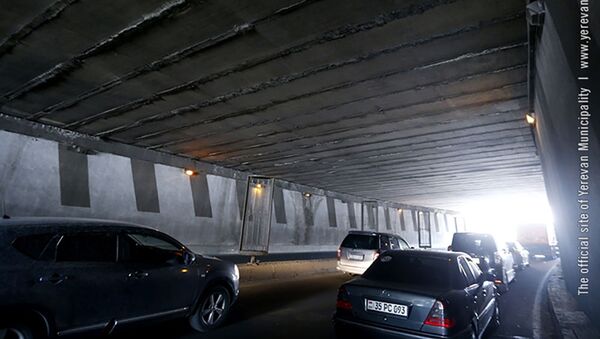 Транспортный тоннель на улице Ханджяна и проспекте Тиграна Меца - Sputnik Արմենիա