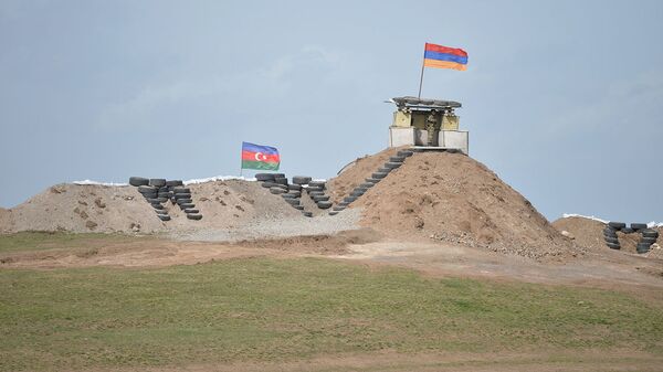 Военные посты на армяно-азербайджанской границе - Sputnik Армения