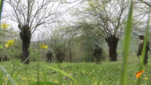 Российские миротворцы продолжают обеспечивать безопасность проведения сельскохозяйственных работ в Карабахе - Sputnik Армения