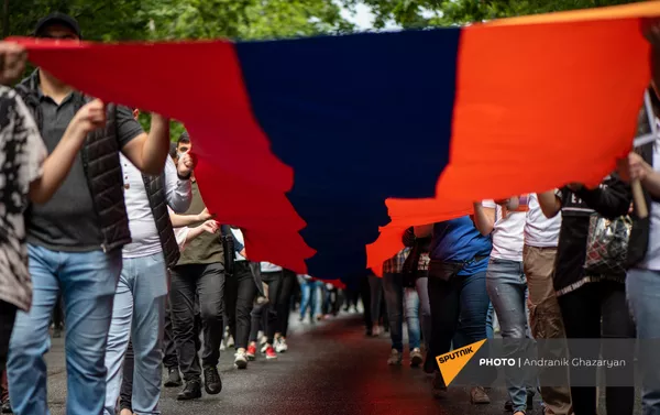 Шествие в Ераблур (9 мая 2021). Еревaн - Sputnik Армения