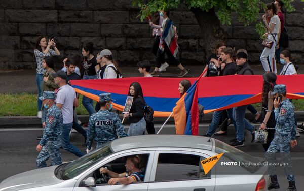 Шествие в Ераблур (9 мая 2021). Еревaн - Sputnik Армения
