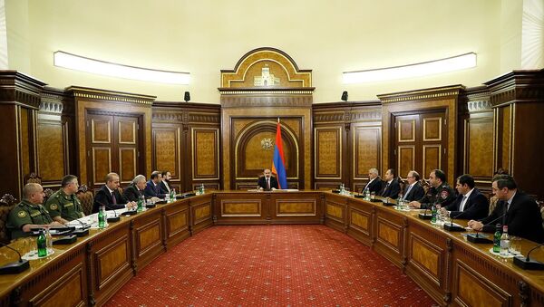 И.о премьер-министра Никол Пашинян проводит заседание Совета безопасности (12 мая 2021). Еревaн - Sputnik Արմենիա