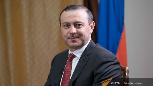 Секретарь Совета безопасности Армении Армен Григорян во время интервью агентству Sputnik Армения - Sputnik Армения