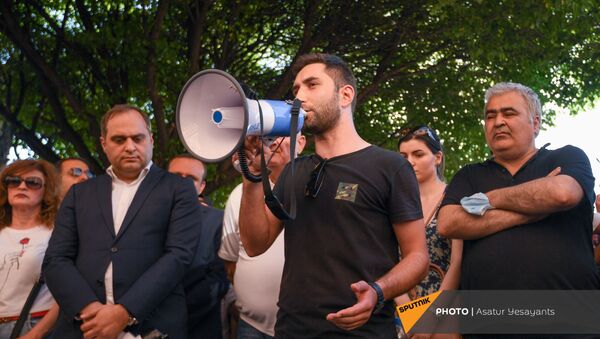 Акция протеста с требованием опубликовать договор с Азербайджаном - Sputnik Армения