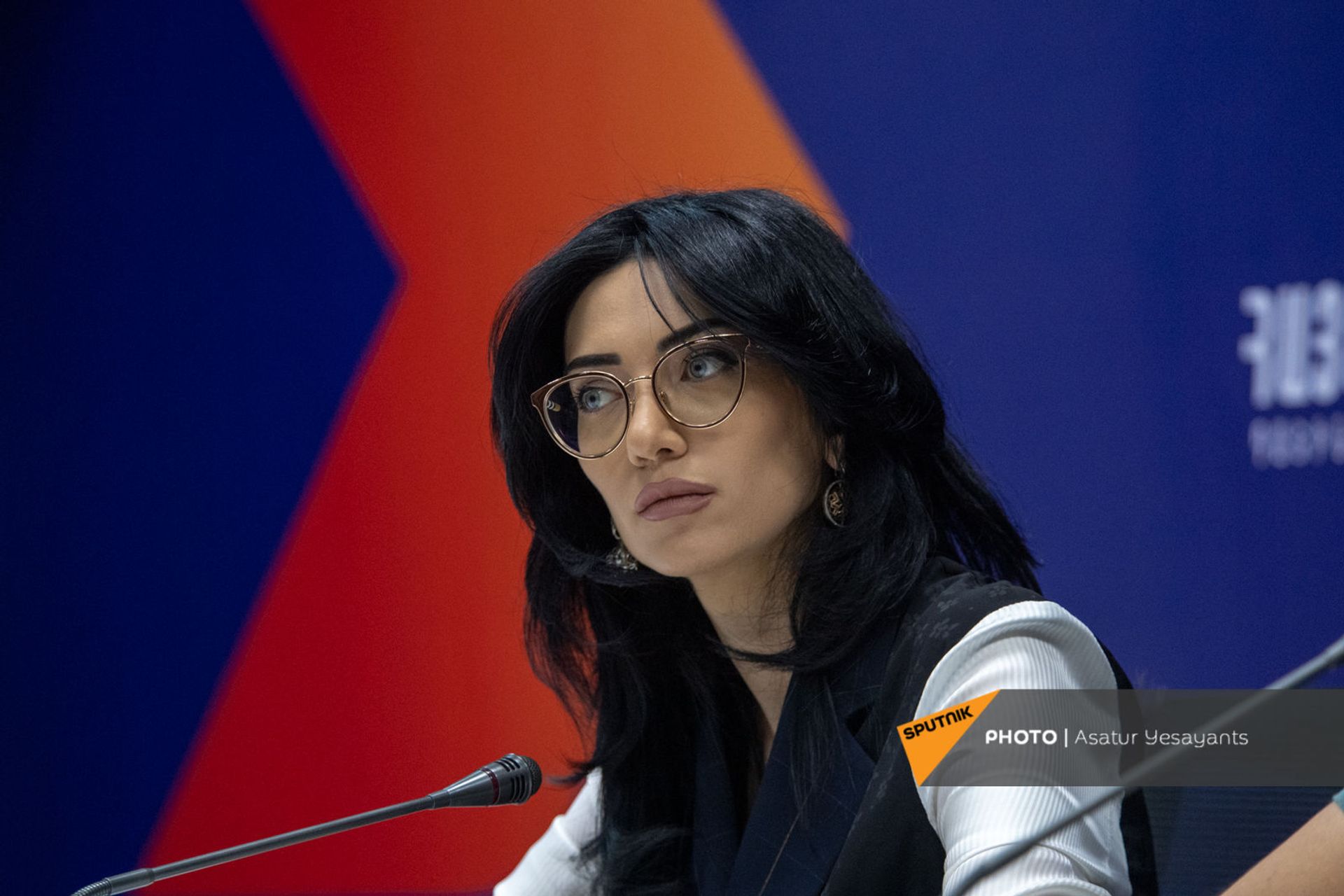 Арпине Ованнисян на брифинге членов блока Армения (2 июня 2021). Еревaн - Sputnik Армения, 1920, 07.09.2026