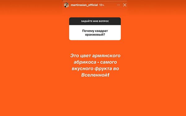 Գարիկ Մարտիրոսյանի Instagram story-ն - Sputnik Արմենիա
