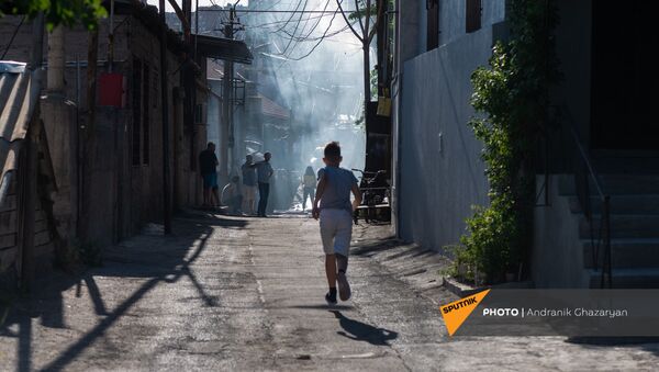 Անտառային փողոցի երիտասարդ բնակիչը վազում է հրշեջների մոտ - Sputnik Արմենիա