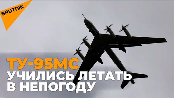Полеты под дождем: Ту-95МС провели учения в сложных метеоусловиях - Sputnik Армения