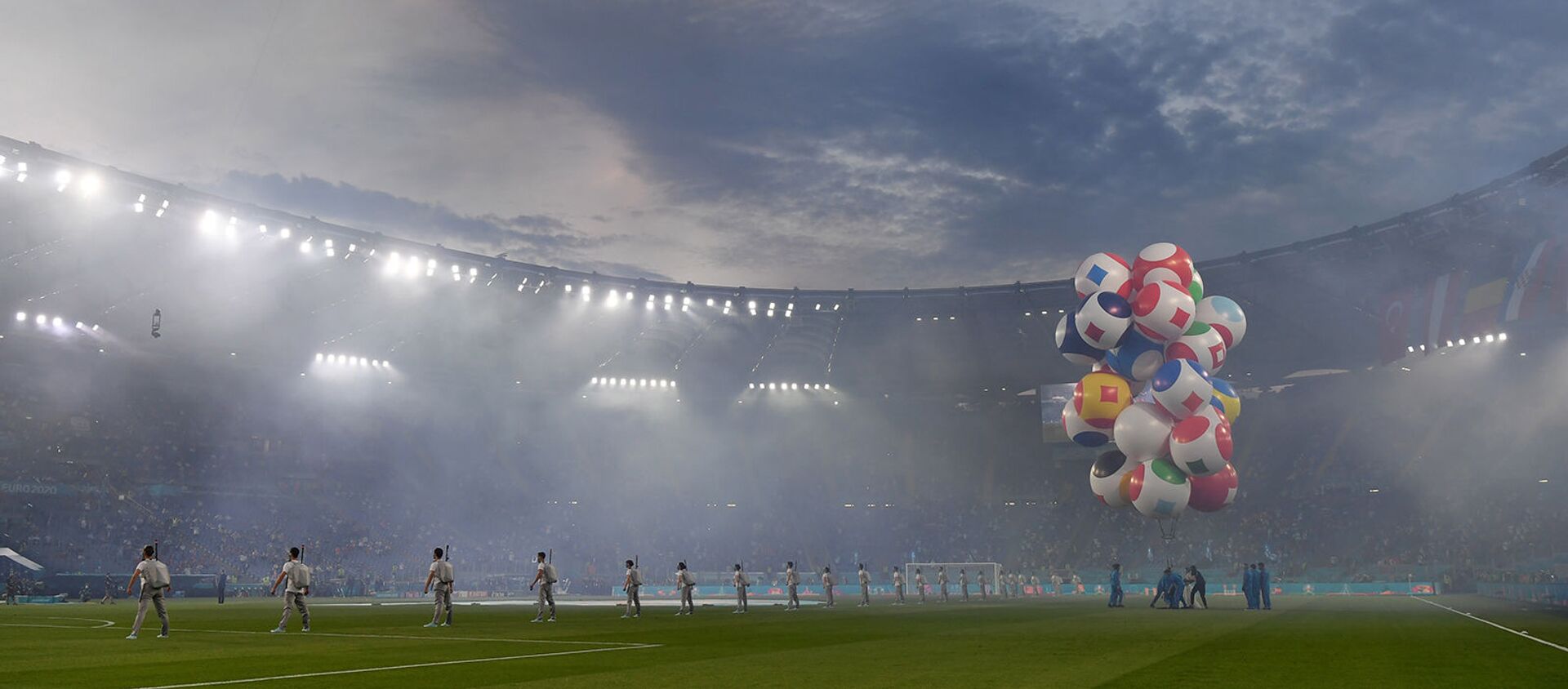 Церемония открытия Чемпионата Европы по футболу Евро-2020 на Олимпийском стадионе (11 июня 2021). Рим - Sputnik Արմենիա, 1920, 12.06.2021