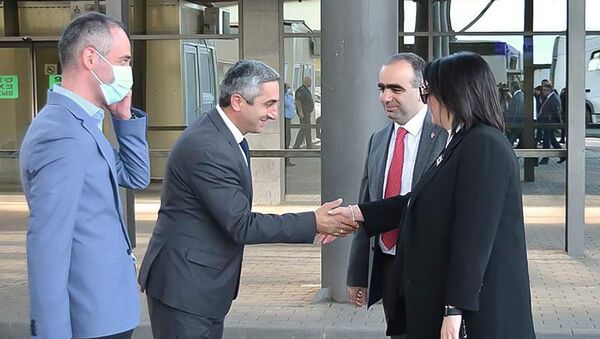 Встреча ответственных таможенной сферы Армении и Грузии на КПП Баграташен - Sputnik Армения