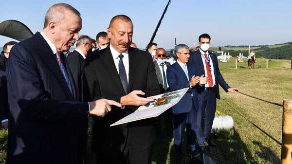 Ильхам Алиев и Реджеп Эрдоган в Шуши - Sputnik Արմենիա
