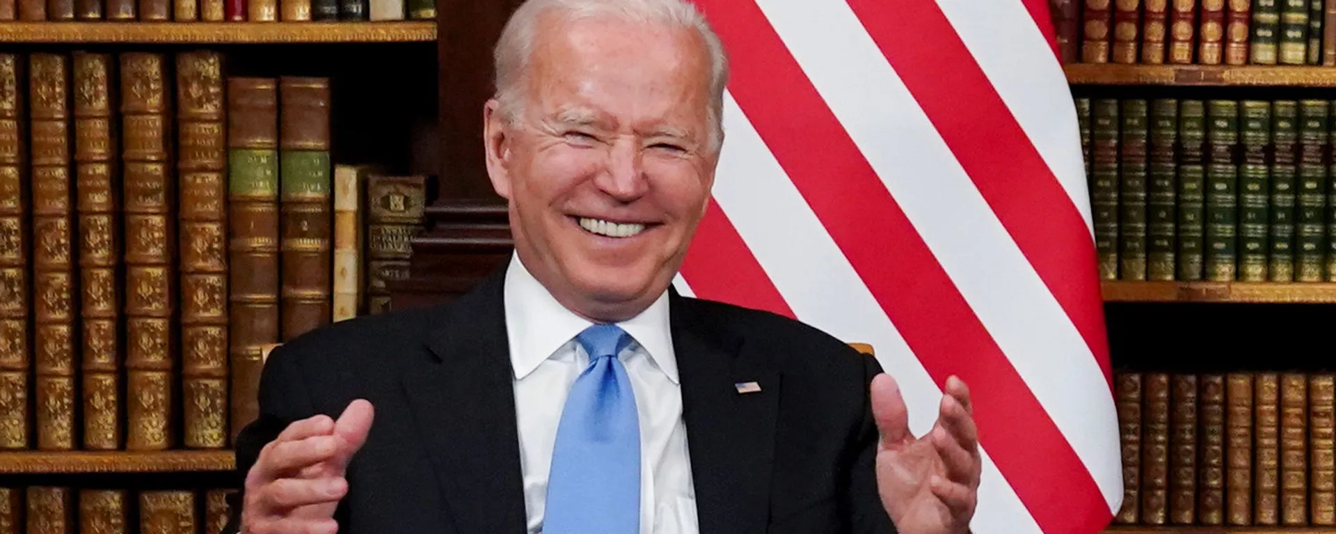 Президент США Джо Байден на встрече с президентом России на вилле Ла Гранж - Sputnik Армения, 1920, 12.01.2022