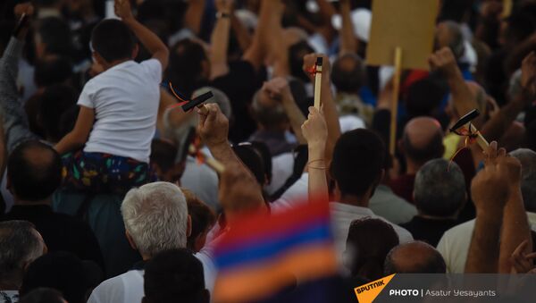 Предвыборный агитационный митинг партии Гражданский договор на площади Республики (17 июня 2021). Еревaн - Sputnik Արմենիա