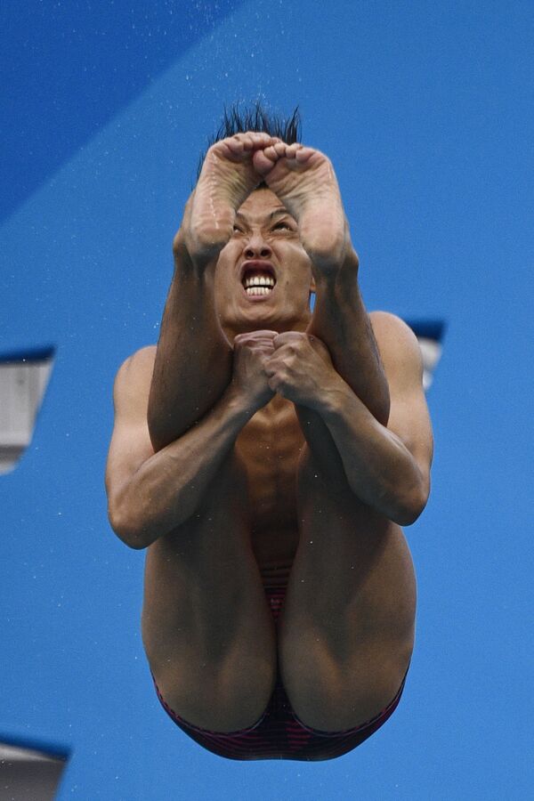 Японский прыгун в воду Ken Terauchi на Олимпийских играх в Рио-де-Жанейро  - Sputnik Армения