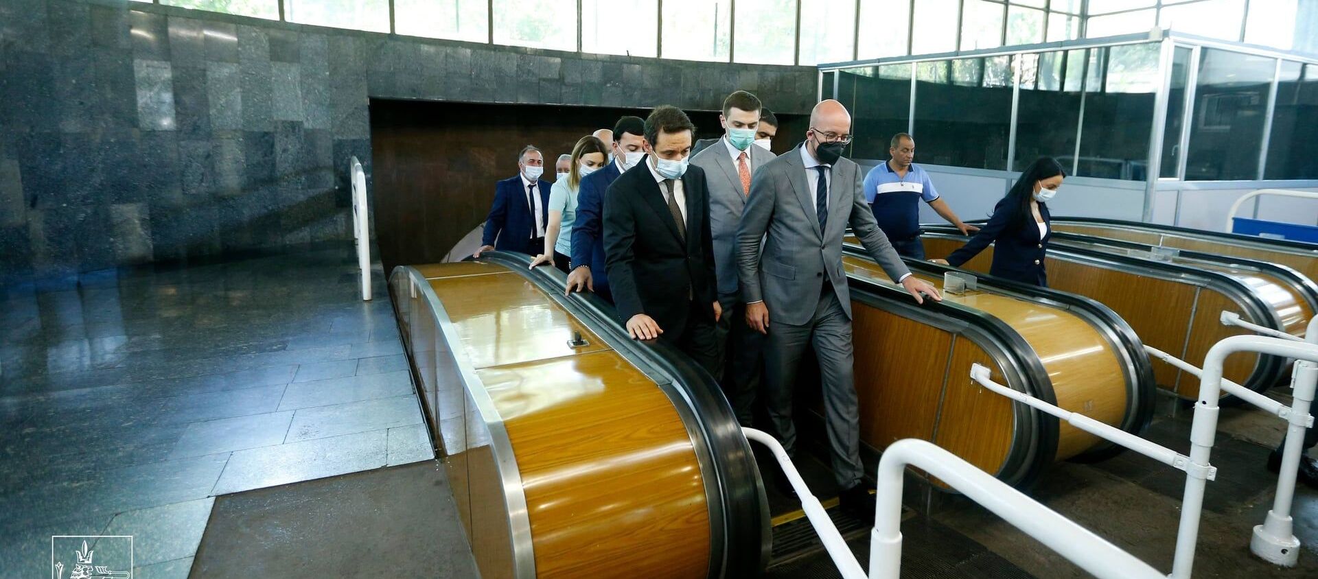 Председатель Европейского совета Шарль Мишель посетил Ереванский метрополитен - Sputnik Արմենիա, 1920, 17.07.2021