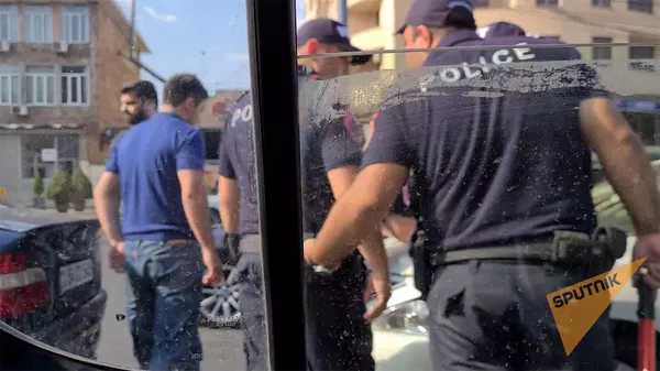 Патрульная служба на месте ДТП  - Sputnik Армения