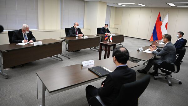 Президент Армен Саркисян встретился с президентом Агентства ядерного регулирования Японии на тему сотрудничество в области ядерной безопасности (27 июля 2021). Токио - Sputnik Армения