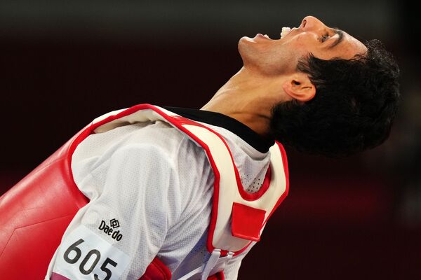 Сеиф Еисса, завоевавший бронзовую медаль в соревнованиях по тхэквондо, на XXXII летних Олимпийских играх в Токио - Sputnik Армения
