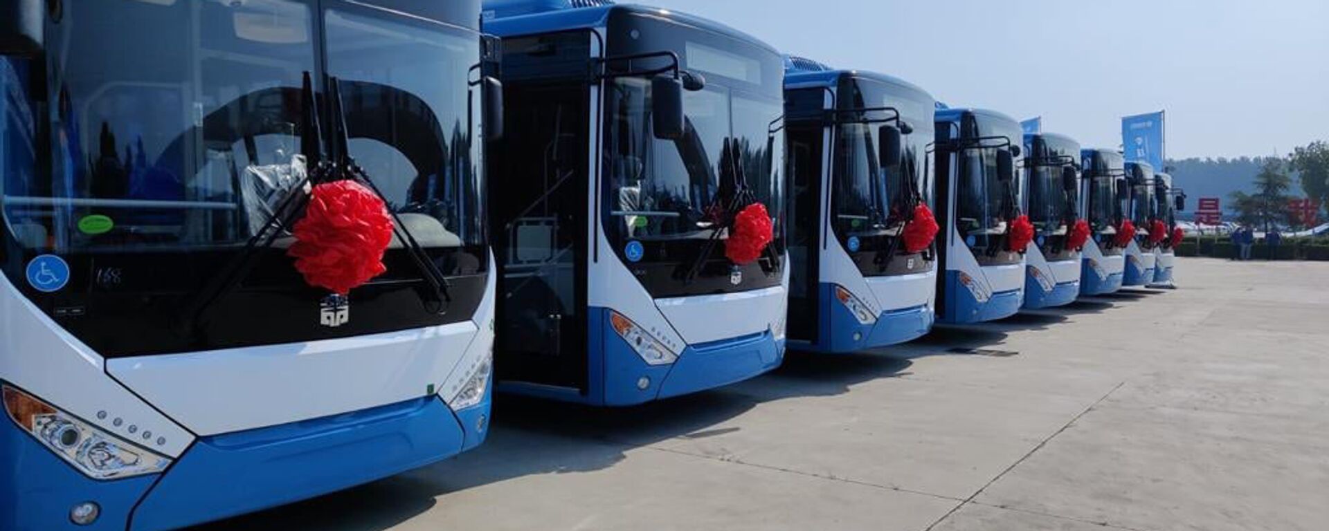 Торжественная церемония отправки новых автобусов для Еревана с завода в Китае - Sputnik Армения, 1920, 21.10.2021