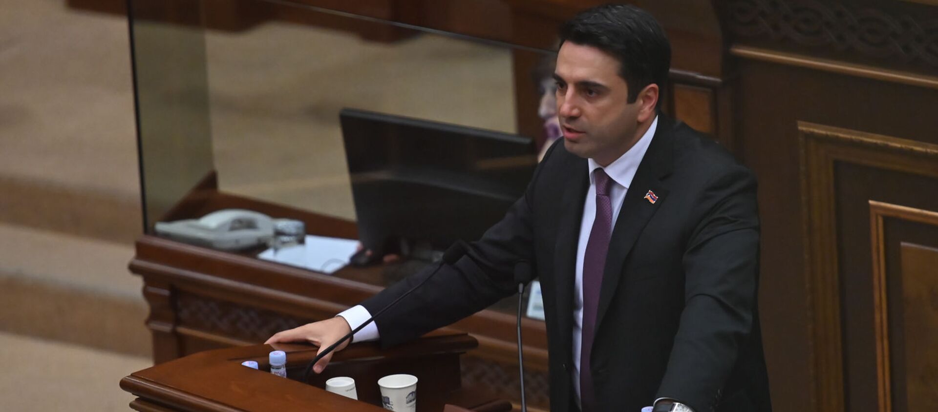 Ален Симонян во время первого заседания парламента Армении 8-го созыва (2 августа 2021). Еревaн - Sputnik Արմենիա, 1920, 02.08.2021