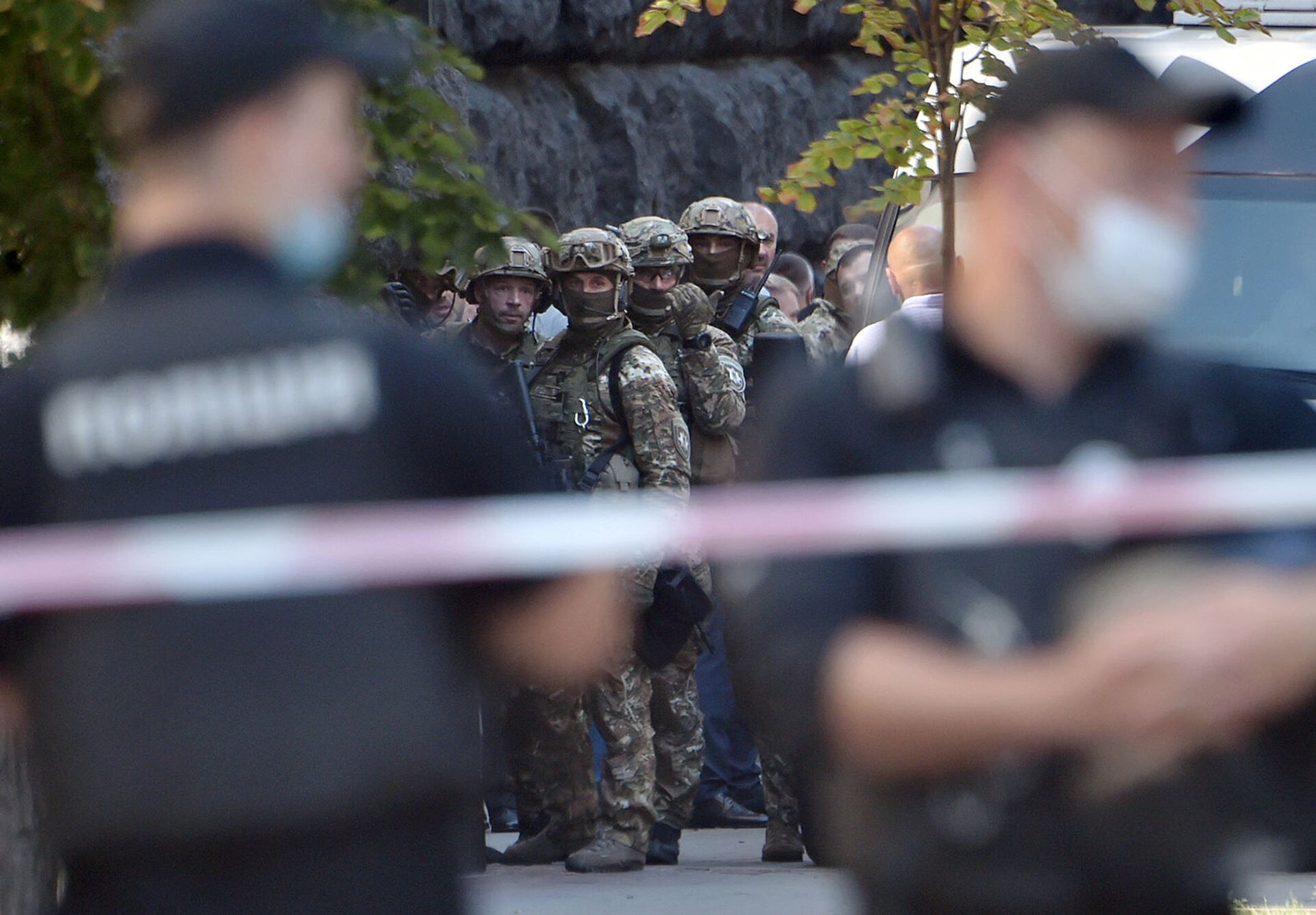Офицеры спецназа Украины готовятся к штурму здания Кабинета Министров (4 августа 2021). Киев - Sputnik Армения, 1920, 14.09.2021