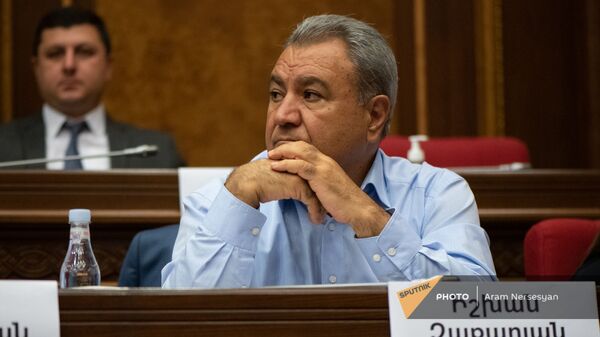 Ишхан Закарян на заседании Парламента (4 августа 2021). Еревaн - Sputnik Армения