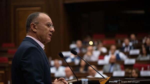 Сейран Оганян выступает на заседании Парламента (4 августа 2021). Еревaн - Sputnik Արմենիա