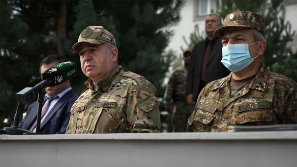 Визит министра обороны Аршака Карапетяна в 3-ю воинскую часть - Sputnik Армения