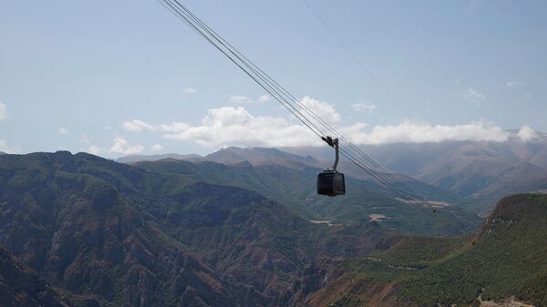 Кабина канатной дороги Крылья Татева - Sputnik Армения