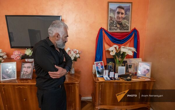 Тигран Марухян, отец погибшего Абрахама Марухяна  - Sputnik Армения