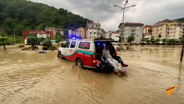 Сильное наводнение в Турции - Sputnik Армения