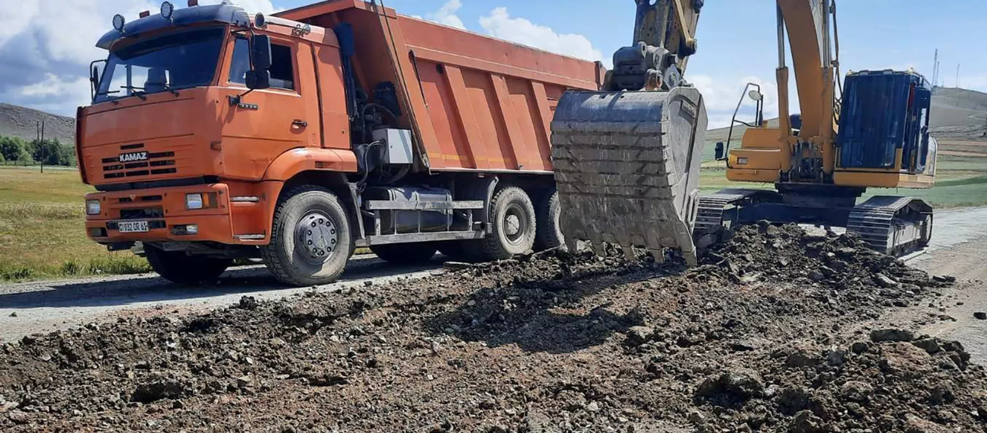 Ремонт на двух участках национальной автомагистрали Гюмри - Капс - Амасия - Sputnik Армения, 1920, 13.08.2021