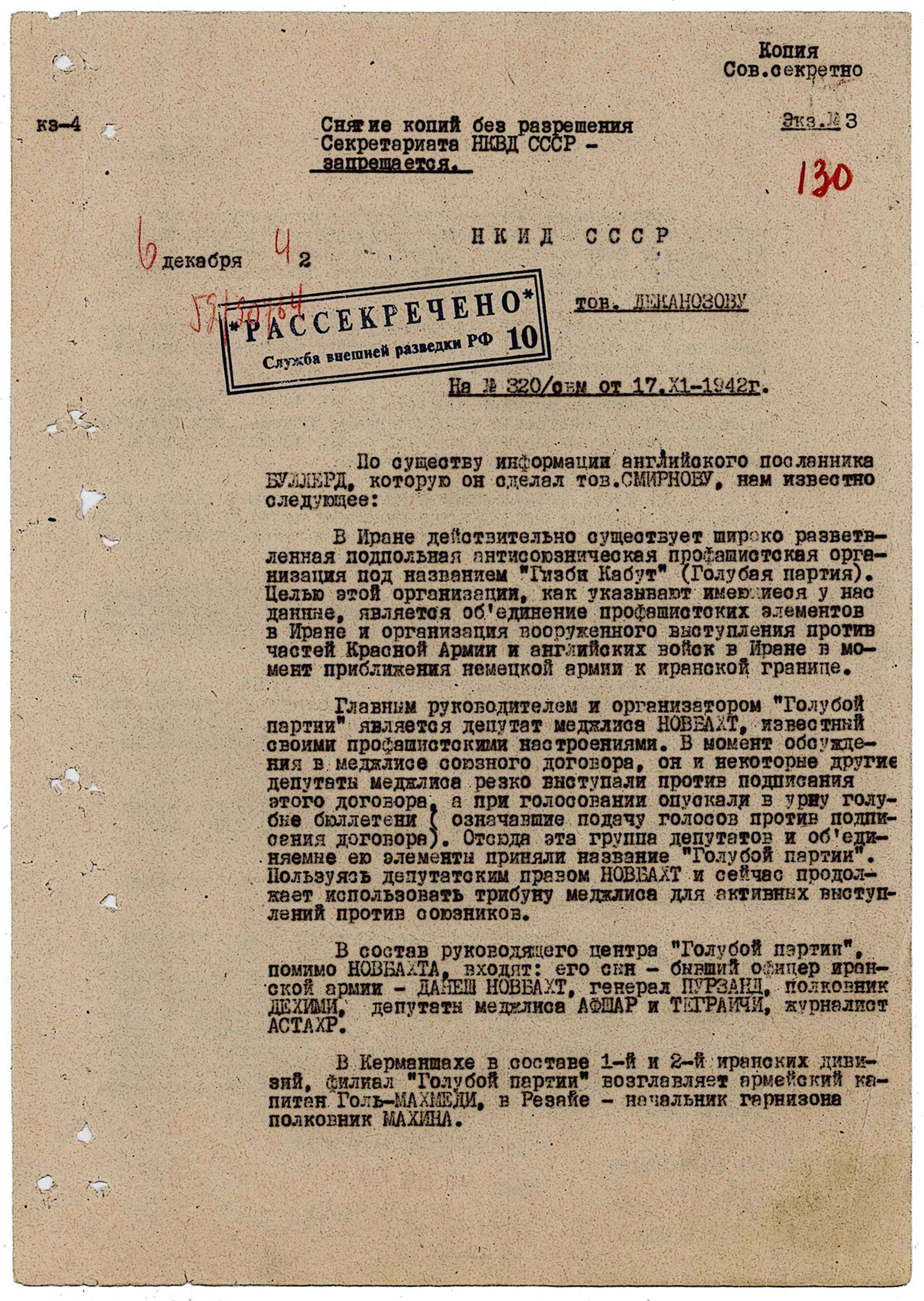 Рассекреченный документ НИКД СССР - Sputnik Արմենիա, 1920, 14.09.2021