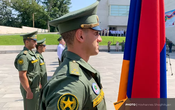 Открытие международного военного конкурса Воин мира (22 августа 2021). Дилижан Открытие международного военного конкурса Воин мира (22 августа 2021). Дилижан - Sputnik Армения