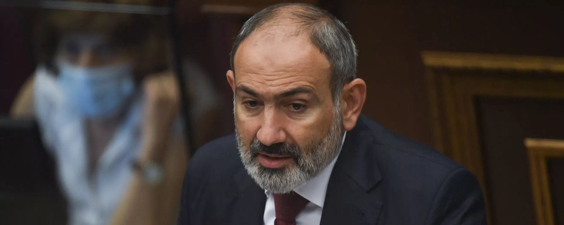 Премьер-министр Никол Пашинян на заседании Парламента Армении (24 августа 2021). Еревaн - Sputnik Армения, 1920, 25.08.2021